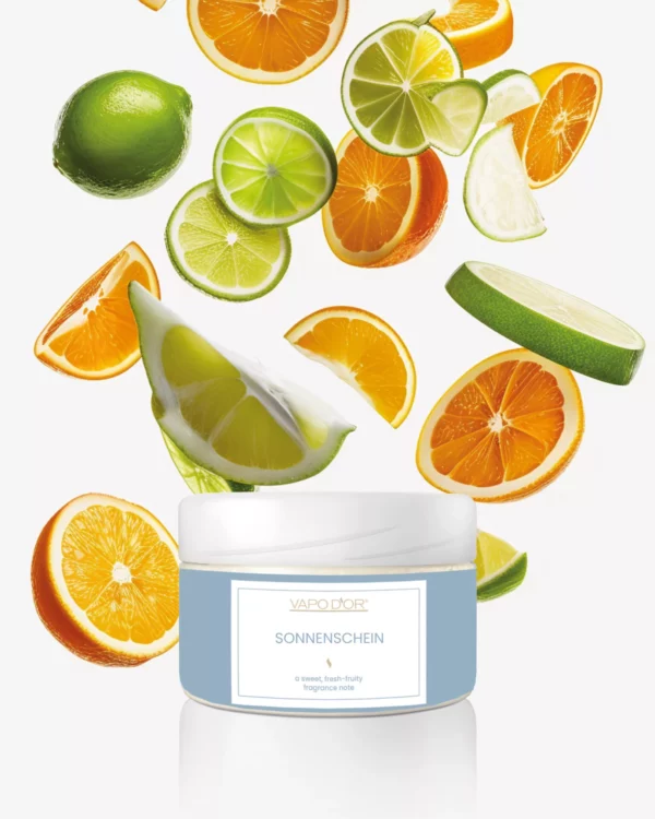 VAPO D'OR Sonnenschein Duftblend mit belebenden Zitrusnoten von Limette, Zitrone und Orange für eine sonnige und erfrischende Raumduftatmosphäre